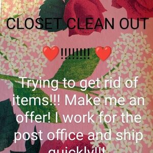 CLOSET CLEAN OUT!!!
